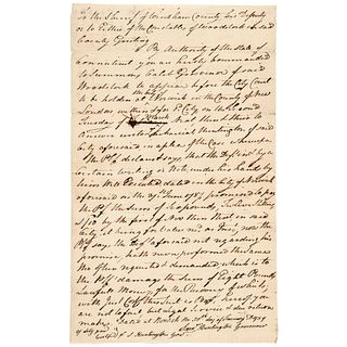 1789 SAMUEL HUNTINGTON Document Signed Signer of the Declaration of Independence