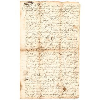 1739 Colonial Kittery, County of York, Province of Massachusetts Bay Land Deed