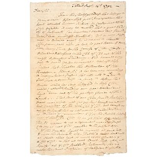 Revolutionary War Letter Reverend Nathan Williams