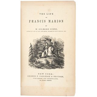 1844-Dated Book: Life of Francis Marion-Swamp Fox