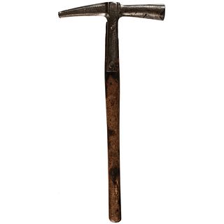 c 1770s Nice Colonial-Revolutionary War Era Hand-Forged Iron Tradesmans Hammer