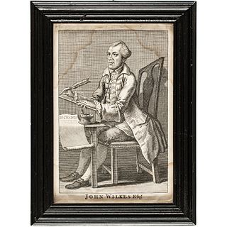 c 1768 Engraving of John Wilkes Opponent of King George III, Champion of Liberty