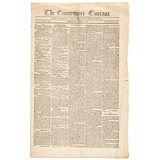 1805 Newspaper Featuring Thomas Jeffersons Complete Second Inaugural Address
