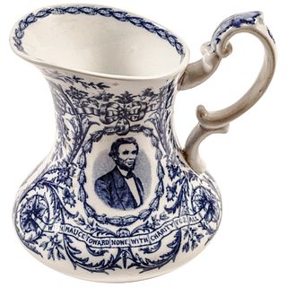 Historic Abraham Lincoln Pitcher, With Malice Toward None, With Charity For All!