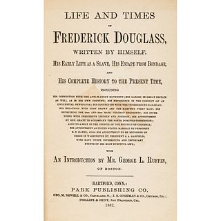 1882 Book, The Life and Times of Frederick Douglass - Abolitionist Autobiography