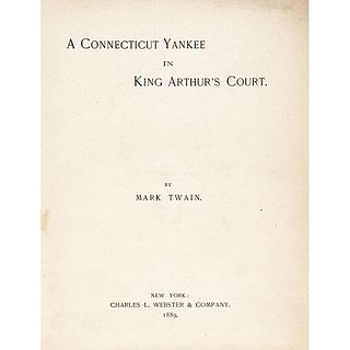 1889 First Edition - First Issue of: A CONNECTICUT YANKEE IN KING ARTHUR'S COURT