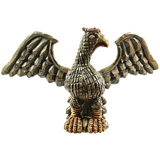 Rare WILHELM SCHIMMEL Handcarved 17 In. Wingspan, 9.5 In. Tall American Eagle