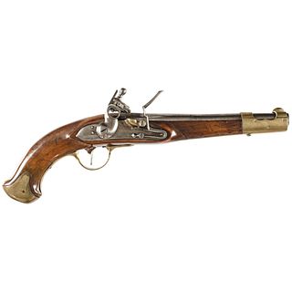 Early 19th Century European Military Flintlock Configuration Holster Pistol