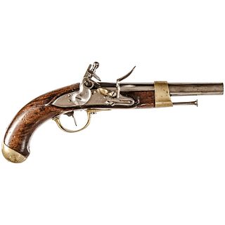1805-15 French Military Pattern AN XIII Flintlock Pistol Napoleonic War Period