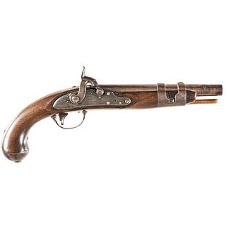 U.S. Military 1816 Flintlock Pistol Converted to Percussion by S. (Simeon) NORTH
