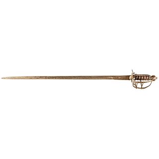 c. 1630-1650, English (Mortuary / Horseman Broadsword) Basket Hilt Sword