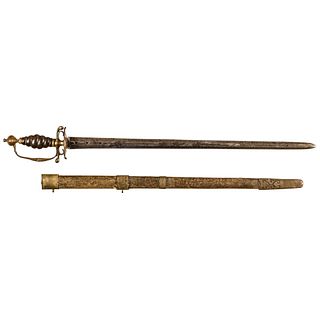 18th Century Use European / Continental Small Sword with Shagreen Scabbard