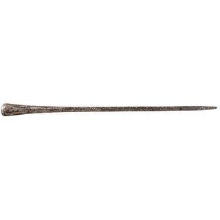 17th Century Large Iron Spike Weapon Threaded Internally for Pole Attachment 