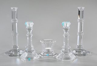 Group of Tiffany & Co. Crystal Candles Holders