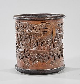 Chinese Carved Bamboo Brushpot