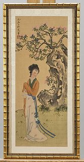 Two Chinese Paintings on Silk