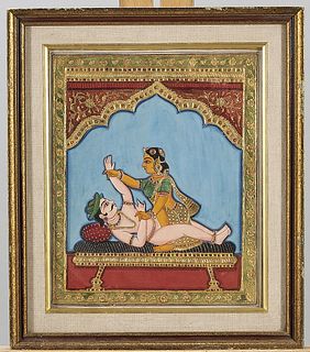 Two Indian Erotic Paintings