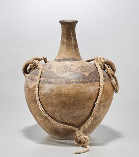 Large Antique Asian Spouted Vessel