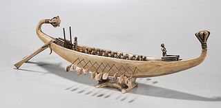 Large Decorative Replica Egyptian Boat