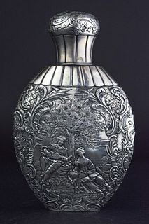 German 800 Silver Flask