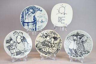 Grouping of Danish Porcelain Plaques