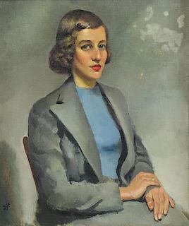 DYF, Marcel. Oil on Canvas. Portrait of a Woman in