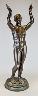 French Bronze Male Nude