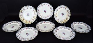 Set of 8 Porcelain Dinner Plates