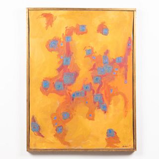 ERIKSEN, MCM ABSTRACT OIL ON CANVAS, FRAMED