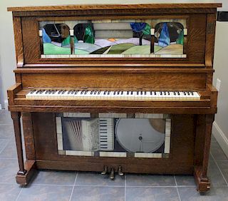 Nickelodeon Oak Player Piano.