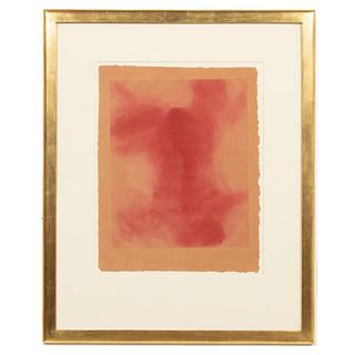 CLAUDE GARACHE, ABSTRACT COLOR ETCHING, FRAMED