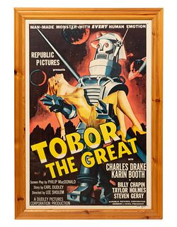 TOBOR THE GREAT, 1954 ORIGINAL MOVIE POSTER, FRAME