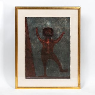 RUFINO TAMAYO, COLOR FIGURAL ETCHING FRAMED