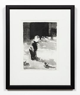 ALAN LOEHLE, LITHOGRAPH ON PAPER, FRAMED, 2004