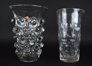 2 Art Glass Vases