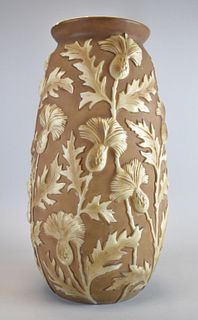 Phoenix Glass Thistle Pattern Umbrella Vase