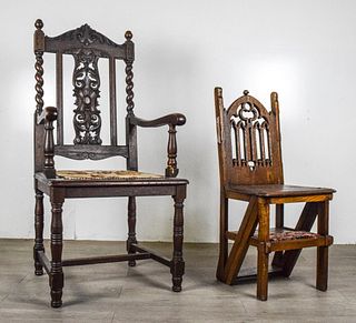 Convetable Gothic & Renaissance Revival Chairs