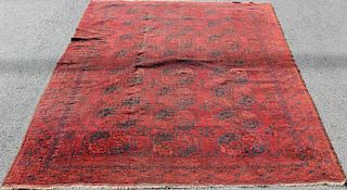 Vintage Handmade Roomsize Carpet.