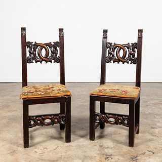 PR., CONTINENTAL BAROQUE REVIVAL SIDE CHAIRS