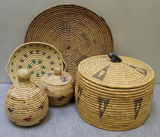 Group of Native American Baskets.