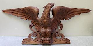 A Carved Wooden Eagle in the Style of John Bellamy