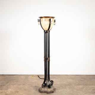 MAITLAND SMITH GREEK KEY TORCHIERE FLOOR LAMP