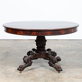 19TH C. NEW YORK CLASSICAL REVIVAL CENTER TABLE