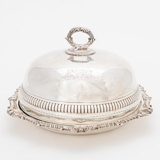 E. 19TH C. GEORGE III STERLING SILVER CHEESE DOME