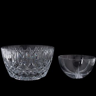 WATERFORD CRYSTAL & FABERGE BOWLS, 2PC