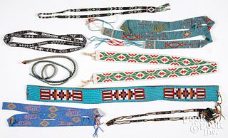 Vintage Native American beadwork, belt etc.