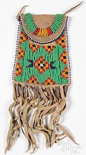 Sioux Indian beaded Strike-A-Lite bag