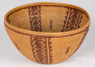 California Indian coiled basket