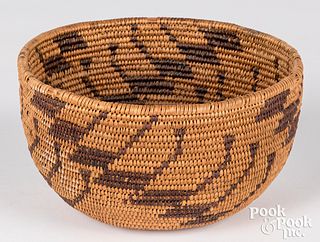 California Indian coiled basket