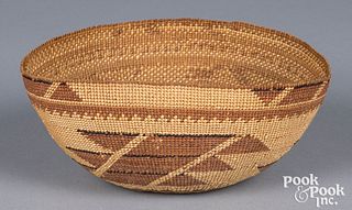 Hupa Indian twined basketry woman's cap